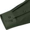 imageJVER Mens Dress Shirts Solid Long Sleeve Stretch WrinkleFree Formal Shirt Business Casual Button Down ShirtsArmy Green