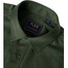 imageJVER Mens Dress Shirts Solid Long Sleeve Stretch WrinkleFree Formal Shirt Business Casual Button Down ShirtsArmy Green