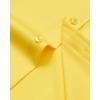 imageJVER Mens Dress Shirts Solid Long Sleeve Stretch WrinkleFree Formal Shirt Business Casual Button Down ShirtsBright Yellow