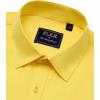 imageJVER Mens Dress Shirts Solid Long Sleeve Stretch WrinkleFree Formal Shirt Business Casual Button Down ShirtsBright Yellow