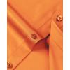 imageJVER Mens Dress Shirts Solid Long Sleeve Stretch WrinkleFree Formal Shirt Business Casual Button Down ShirtsBurnt Orange