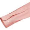 imageJVER Mens Dress Shirts Solid Long Sleeve Stretch WrinkleFree Formal Shirt Business Casual Button Down ShirtsCoral