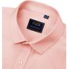 imageJVER Mens Dress Shirts Solid Long Sleeve Stretch WrinkleFree Formal Shirt Business Casual Button Down ShirtsCoral