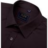 imageJVER Mens Dress Shirts Solid Long Sleeve Stretch WrinkleFree Formal Shirt Business Casual Button Down ShirtsDark Brown