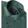 imageJVER Mens Dress Shirts Solid Long Sleeve Stretch WrinkleFree Formal Shirt Business Casual Button Down ShirtsDark Green