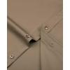 imageJVER Mens Dress Shirts Solid Long Sleeve Stretch WrinkleFree Formal Shirt Business Casual Button Down ShirtsDark Khaki