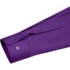 imageJVER Mens Dress Shirts Solid Long Sleeve Stretch WrinkleFree Formal Shirt Business Casual Button Down ShirtsDark Purple