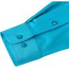 imageJVER Mens Dress Shirts Solid Long Sleeve Stretch WrinkleFree Formal Shirt Business Casual Button Down ShirtsDeep Sea