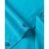 imageJVER Mens Dress Shirts Solid Long Sleeve Stretch WrinkleFree Formal Shirt Business Casual Button Down ShirtsDeep Sea