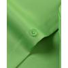 imageJVER Mens Dress Shirts Solid Long Sleeve Stretch WrinkleFree Formal Shirt Business Casual Button Down ShirtsGrass Green
