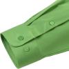 imageJVER Mens Dress Shirts Solid Long Sleeve Stretch WrinkleFree Formal Shirt Business Casual Button Down ShirtsGrass Green