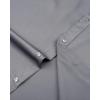 imageJVER Mens Dress Shirts Solid Long Sleeve Stretch WrinkleFree Formal Shirt Business Casual Button Down ShirtsGrey
