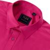 imageJVER Mens Dress Shirts Solid Long Sleeve Stretch WrinkleFree Formal Shirt Business Casual Button Down ShirtsHot Pink