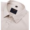 imageJVER Mens Dress Shirts Solid Long Sleeve Stretch WrinkleFree Formal Shirt Business Casual Button Down ShirtsKhaki Tan