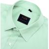 imageJVER Mens Dress Shirts Solid Long Sleeve Stretch WrinkleFree Formal Shirt Business Casual Button Down ShirtsLight Green