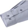 imageJVER Mens Dress Shirts Solid Long Sleeve Stretch WrinkleFree Formal Shirt Business Casual Button Down ShirtsLight Grey