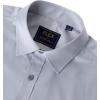 imageJVER Mens Dress Shirts Solid Long Sleeve Stretch WrinkleFree Formal Shirt Business Casual Button Down ShirtsLight Grey