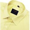 imageJVER Mens Dress Shirts Solid Long Sleeve Stretch WrinkleFree Formal Shirt Business Casual Button Down ShirtsLight Yellow