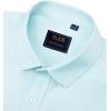 imageJVER Mens Dress Shirts Solid Long Sleeve Stretch WrinkleFree Formal Shirt Business Casual Button Down ShirtsMist Blue