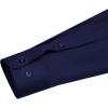 imageJVER Mens Dress Shirts Solid Long Sleeve Stretch WrinkleFree Formal Shirt Business Casual Button Down ShirtsNavy Blue
