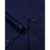 imageJVER Mens Dress Shirts Solid Long Sleeve Stretch WrinkleFree Formal Shirt Business Casual Button Down ShirtsNavy Blue