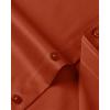 imageJVER Mens Dress Shirts Solid Long Sleeve Stretch WrinkleFree Formal Shirt Business Casual Button Down ShirtsPersimmon Red