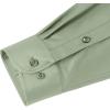 imageJVER Mens Dress Shirts Solid Long Sleeve Stretch WrinkleFree Formal Shirt Business Casual Button Down ShirtsSage Green