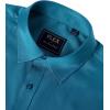 imageJVER Mens Dress Shirts Solid Long Sleeve Stretch WrinkleFree Formal Shirt Business Casual Button Down ShirtsTeal