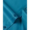 imageJVER Mens Dress Shirts Solid Long Sleeve Stretch WrinkleFree Formal Shirt Business Casual Button Down ShirtsTeal