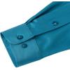 imageJVER Mens Dress Shirts Solid Long Sleeve Stretch WrinkleFree Formal Shirt Business Casual Button Down ShirtsTeal