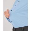 imageJVER Mens Dress Shirts Stretch Long Sleeve Formal Shirt Solid Business Casual Button Down Shirts for Wedding PromBlue