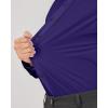 imageJVER Mens Dress Shirts Stretch Long Sleeve Formal Shirt Solid Business Casual Button Down Shirts for Wedding PromDark Purple