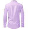 imageJVER Mens Dress Shirts Stretch Long Sleeve Formal Shirt Solid Business Casual Button Down Shirts for Wedding PromPurple