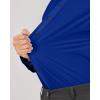 imageJVER Mens Dress Shirts Stretch Long Sleeve Formal Shirt Solid Business Casual Button Down Shirts for Wedding PromRoyal Blue