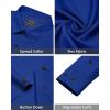 imageJVER Mens Dress Shirts Stretch Long Sleeve Formal Shirt Solid Business Casual Button Down Shirts for Wedding PromRoyal Blue