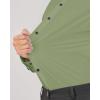 imageJVER Mens Dress Shirts Stretch Long Sleeve Formal Shirt Solid Business Casual Button Down Shirts for Wedding PromSage Green