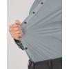 imageJVER Mens Dress Shirts Stretch Long Sleeve Formal Shirt Solid Business Casual Button Down Shirts for Wedding PromSilver Grey