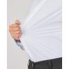 imageJVER Mens Dress Shirts Stretch Long Sleeve Formal Shirt Solid Business Casual Button Down Shirts for Wedding PromSolid White