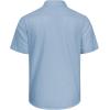 imageJVER Mens Cotton Linen Short Sleeve Shirts Casual Lightweight Button Down Shirts Vacation Beach Summer Tops with PocketAiry Blue