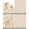 imageJVER Mens Cotton Linen Short Sleeve Shirts Casual Lightweight Button Down Shirts Vacation Beach Summer Tops with PocketBeige