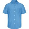 imageJVER Mens Cotton Linen Short Sleeve Shirts Casual Lightweight Button Down Shirts Vacation Beach Summer Tops with PocketCobalt Blue