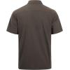 imageJVER Mens Cotton Linen Short Sleeve Shirts Casual Lightweight Button Down Shirts Vacation Beach Summer Tops with PocketCoffee