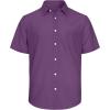 imageJVER Mens Cotton Linen Short Sleeve Shirts Casual Lightweight Button Down Shirts Vacation Beach Summer Tops with PocketDark Purple