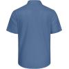 imageJVER Mens Cotton Linen Short Sleeve Shirts Casual Lightweight Button Down Shirts Vacation Beach Summer Tops with PocketGrey Blue