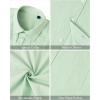 imageJVER Mens Cotton Linen Short Sleeve Shirts Casual Lightweight Button Down Shirts Vacation Beach Summer Tops with PocketLight Green