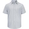 imageJVER Mens Cotton Linen Short Sleeve Shirts Casual Lightweight Button Down Shirts Vacation Beach Summer Tops with PocketLight Grey