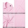 imageJVER Mens Cotton Linen Short Sleeve Shirts Casual Lightweight Button Down Shirts Vacation Beach Summer Tops with PocketLight Pink