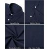 imageJVER Mens Cotton Linen Short Sleeve Shirts Casual Lightweight Button Down Shirts Vacation Beach Summer Tops with PocketNavy Blue
