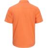 imageJVER Mens Cotton Linen Short Sleeve Shirts Casual Lightweight Button Down Shirts Vacation Beach Summer Tops with PocketOrange