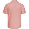 imageJVER Mens Cotton Linen Short Sleeve Shirts Casual Lightweight Button Down Shirts Vacation Beach Summer Tops with PocketPeach